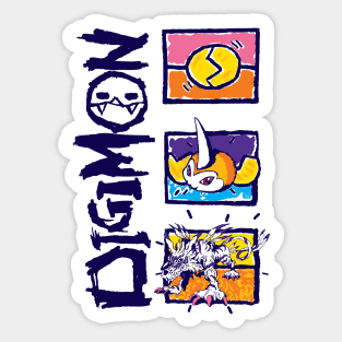 Digital Monsters V2 Sticker